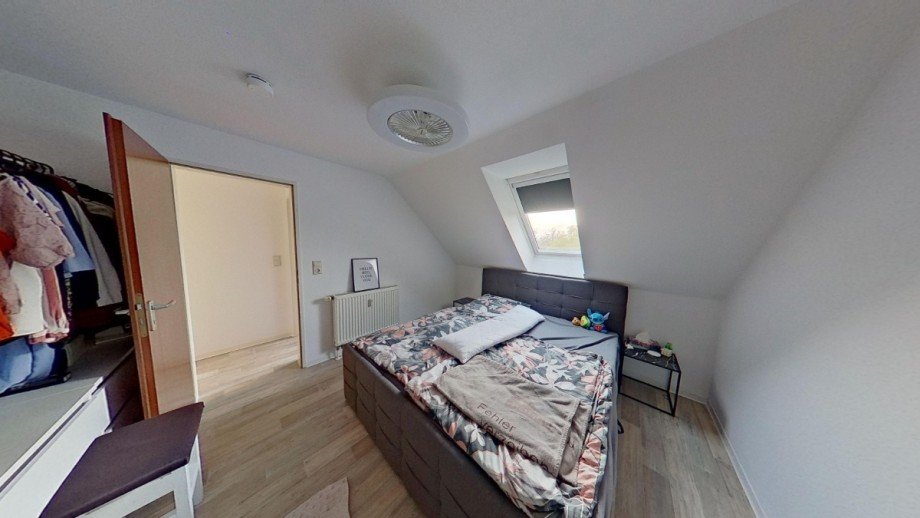 Schlafzimmer Dachgeschosswohnung K�then