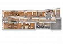 3D-Grundriss EG Haus mit Gewerbe + Wohnung in K�then Innenstadt 1A-Lage - Ideal f�r Selbstst�ndige oder Investoren
